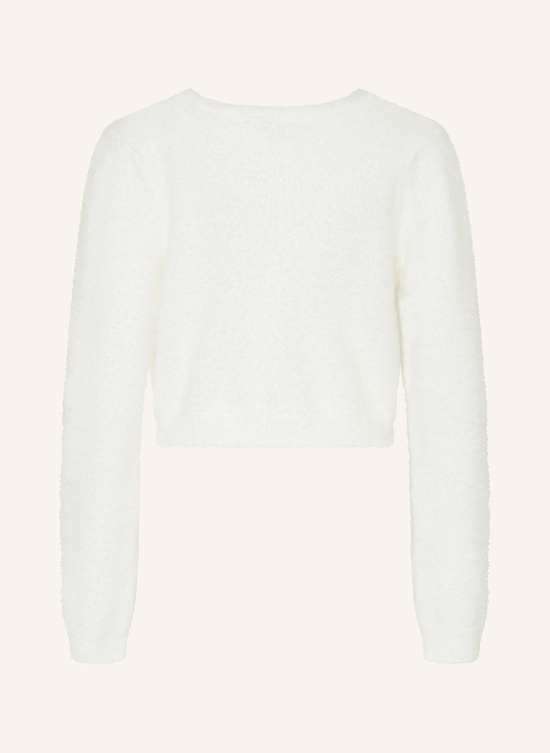 DANAMADE Cropped-Strickjacke mit Schmucksteinen