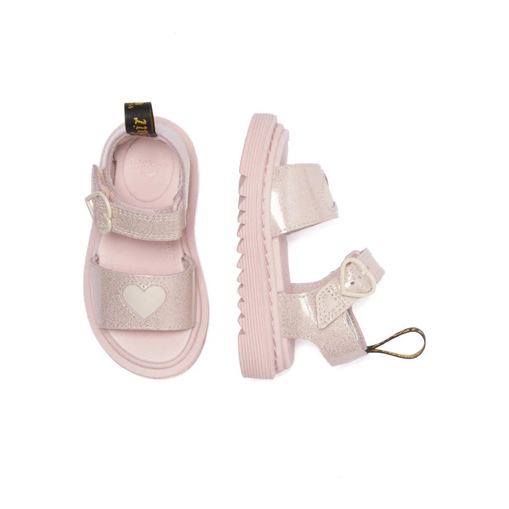 Dr. Martens Marlowe Hearts Tleren sandalen Powder Pink
