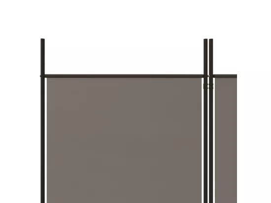 Cloison de séparation 4 panneaux Anthracite 698x180 cm Tissu