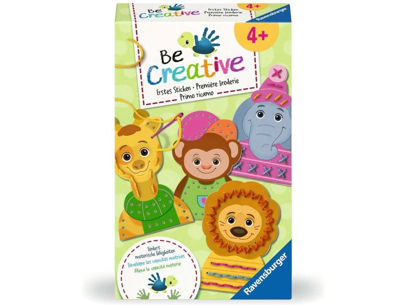 Ravensburger Bastelset BeCreative – Erstes Sticken Kreativ-Box für einzigartige DIY-Projekte