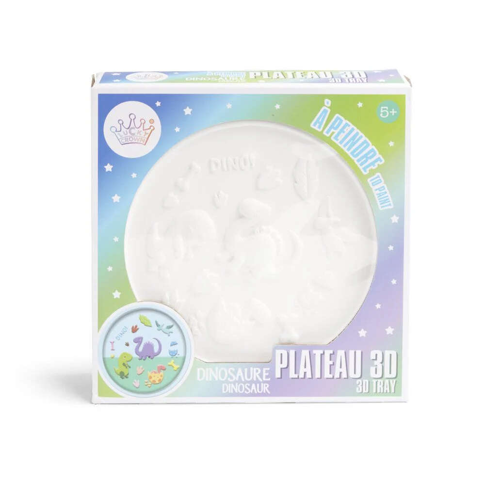 Plâtre 3D à peindre licorne ou dinosaure - 2 modèles