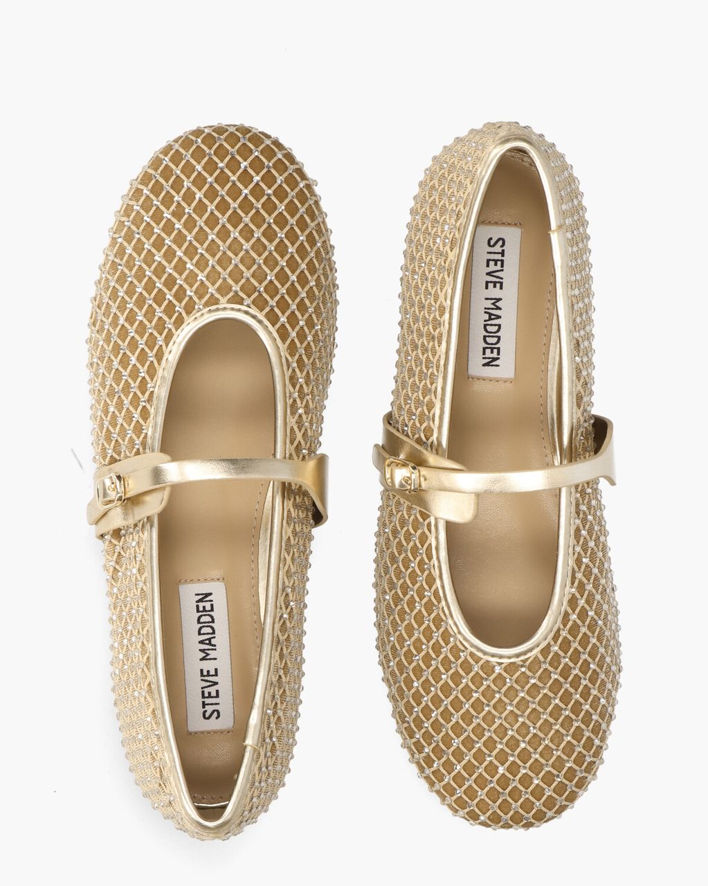 Steve Madden Rejoice-R Flat Shoe Goud Damesballerina's