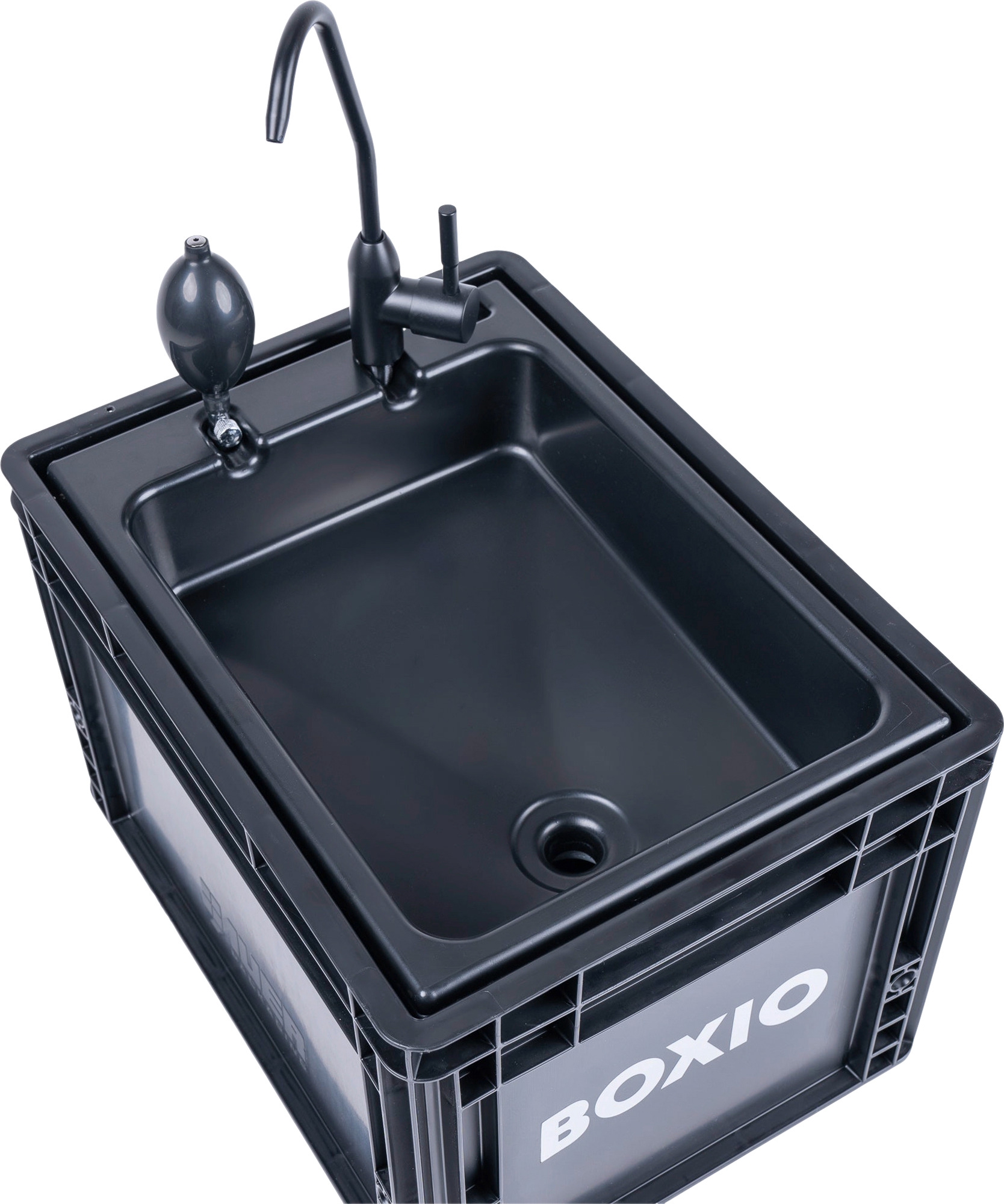 Boxio Wash Plus Mobiles Waschbecken Starter Set bestehend aus Boxio Wash / Shower / Beads / Mirror