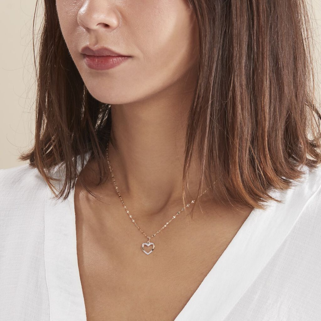 Collier Kalliope Jaune Diamant Blanc