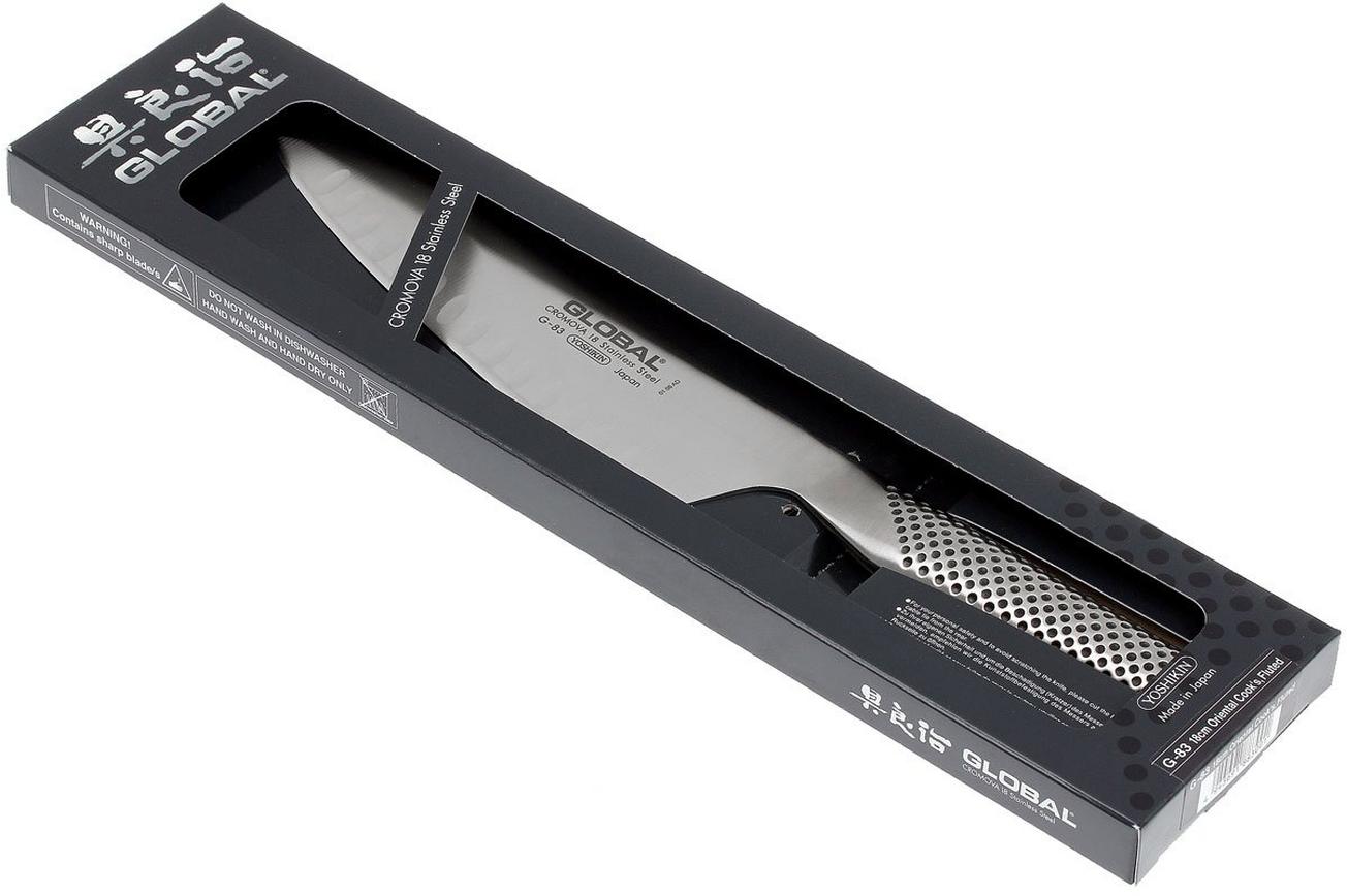 Global G83 oriëntaals koksmes, 18 cm