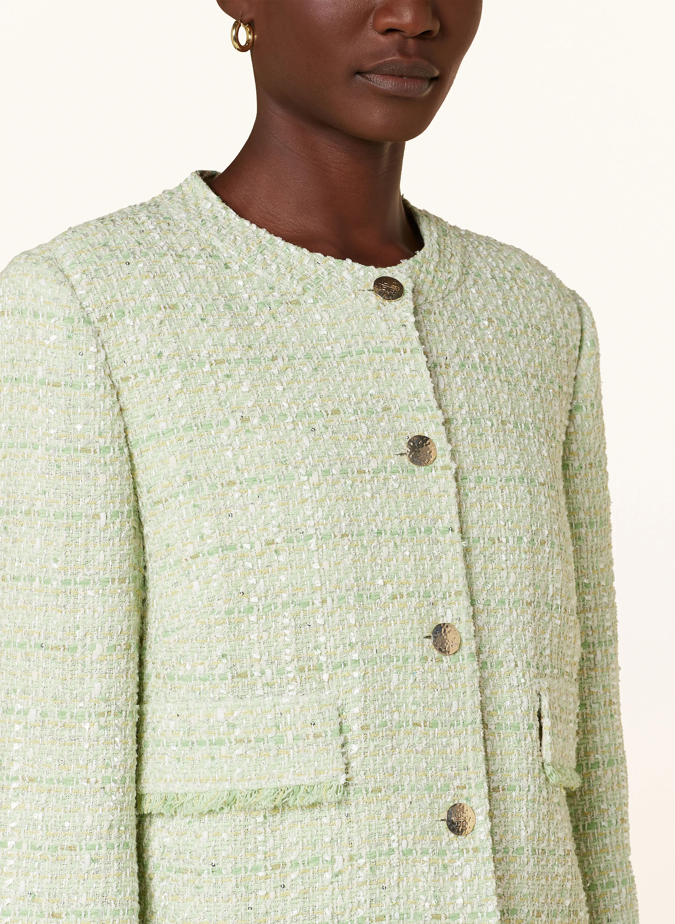 RIANI Kastenjacke aus Tweed mit Pailletten