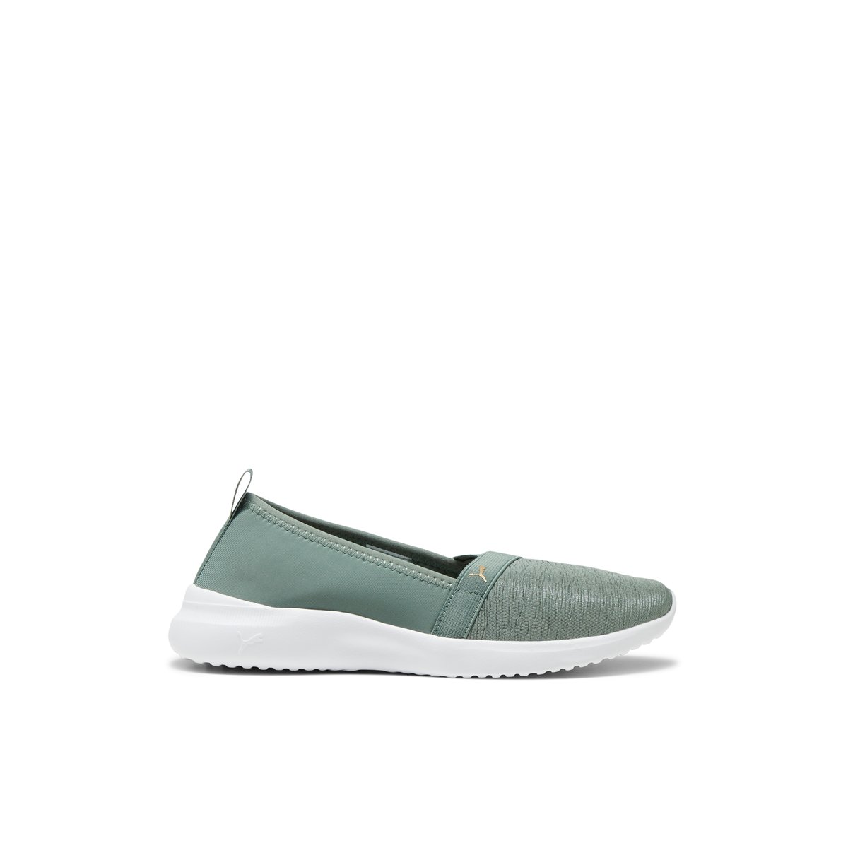 PUMA-Adelina-Baskets - Talon plat - Kaki