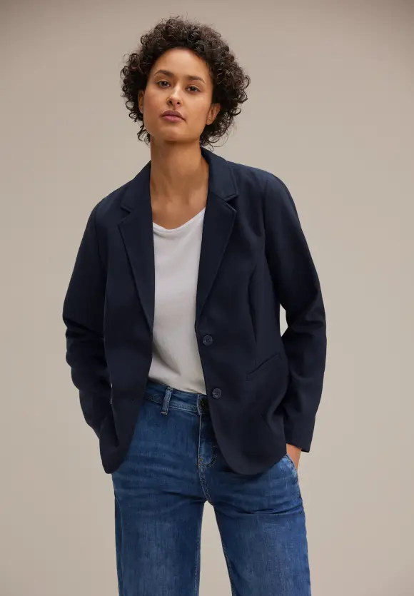 Twill Blazer - deep blue
