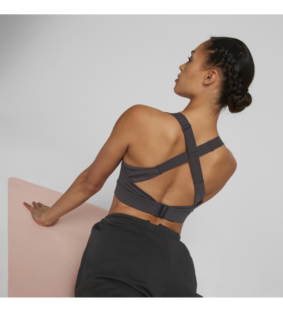 Sutiã de treino Puma Yogini Mid Impact Crossover preto