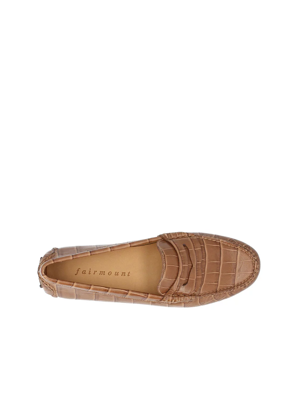 MOCASSIN CROCO DRIVER CUIR GOLD