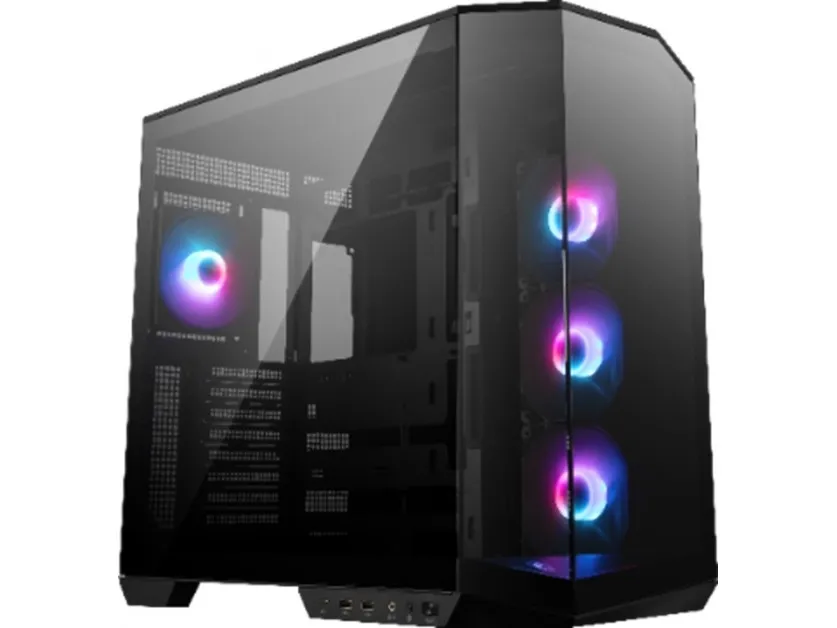 MSI MAG PANO 100R PZ - Mid tower - ATX - sidepanel med vindue (hærdet glas) - ingen strømforsyning (ATX) - USB/Audio/Mic