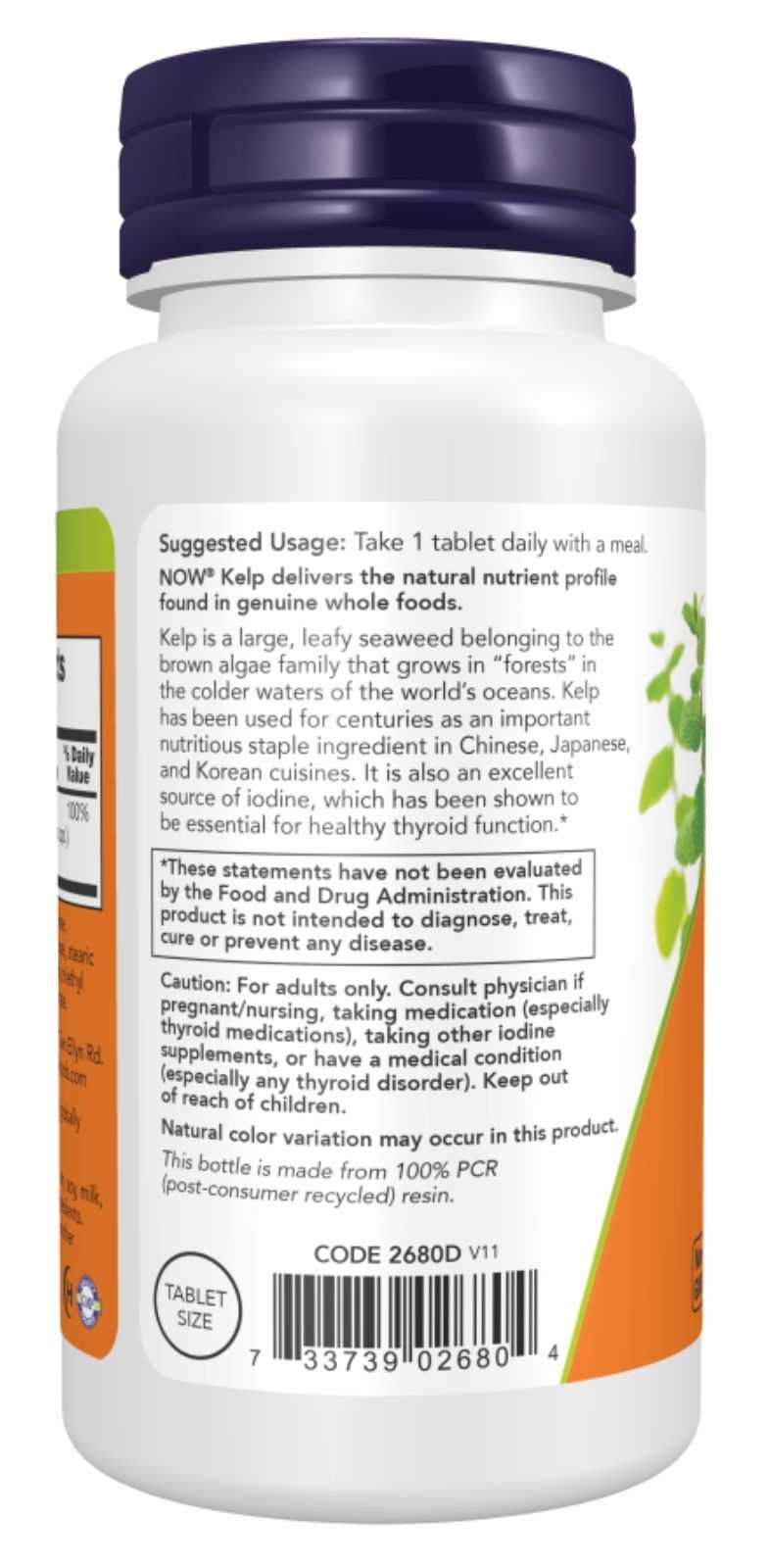 NOW Foods Kelp 150 mcg 200 comprimidos