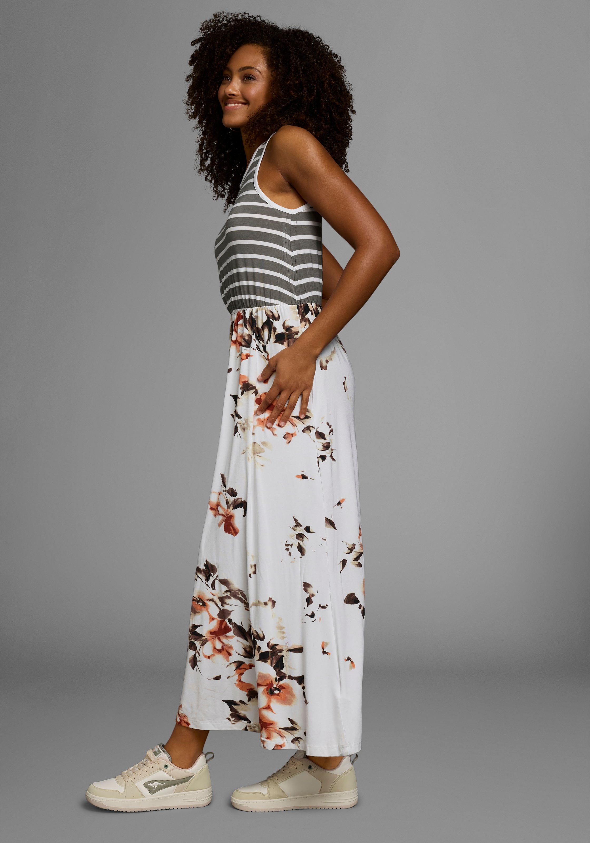 KangaROOS 2-in-1-Kleid enganliegendes Oberteil mit fliessendem Rock