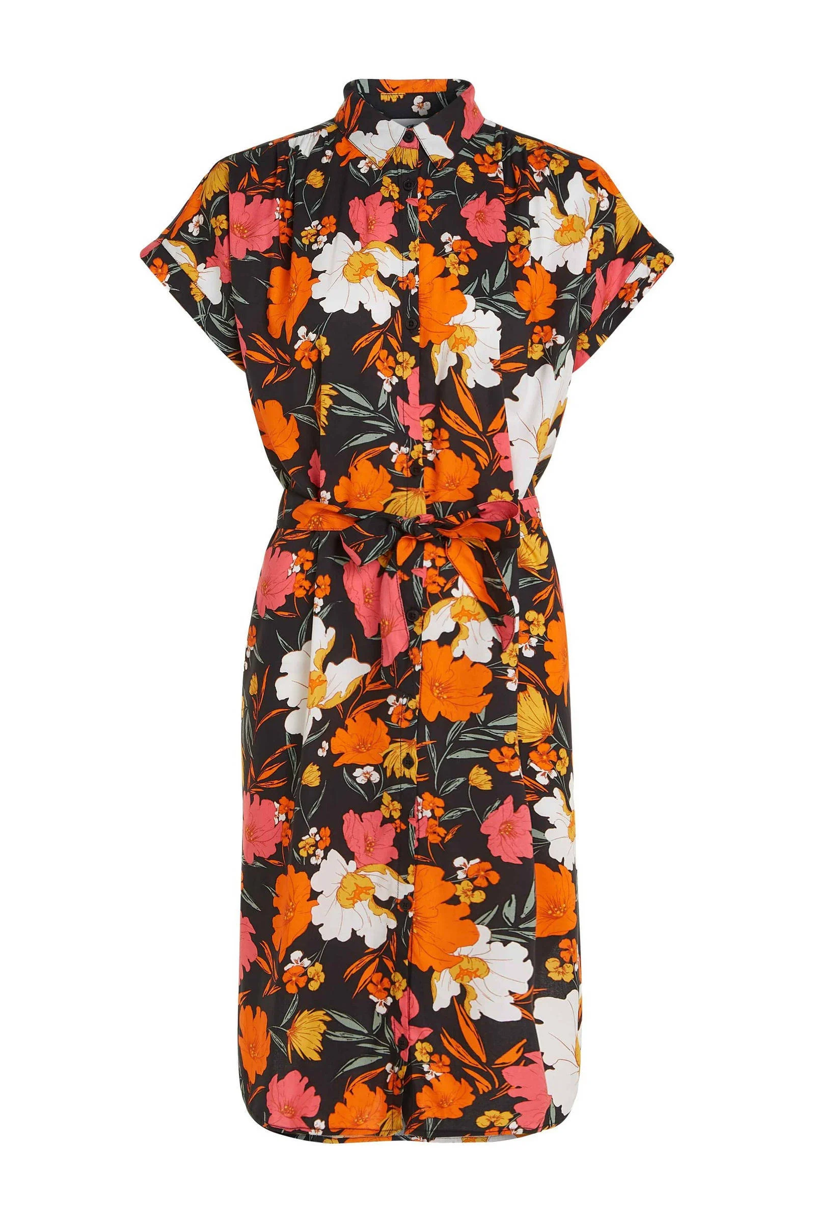 O'Neill strandjurk Cali Beach zwart/oranje/roze