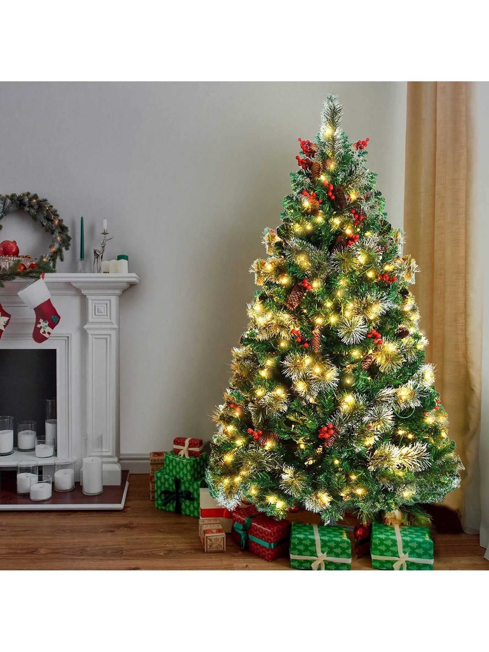 VA-Cerulean Kiefernnadel Weihnachtsbaum 120cm 150cm 180cm 210cm PVC Kü