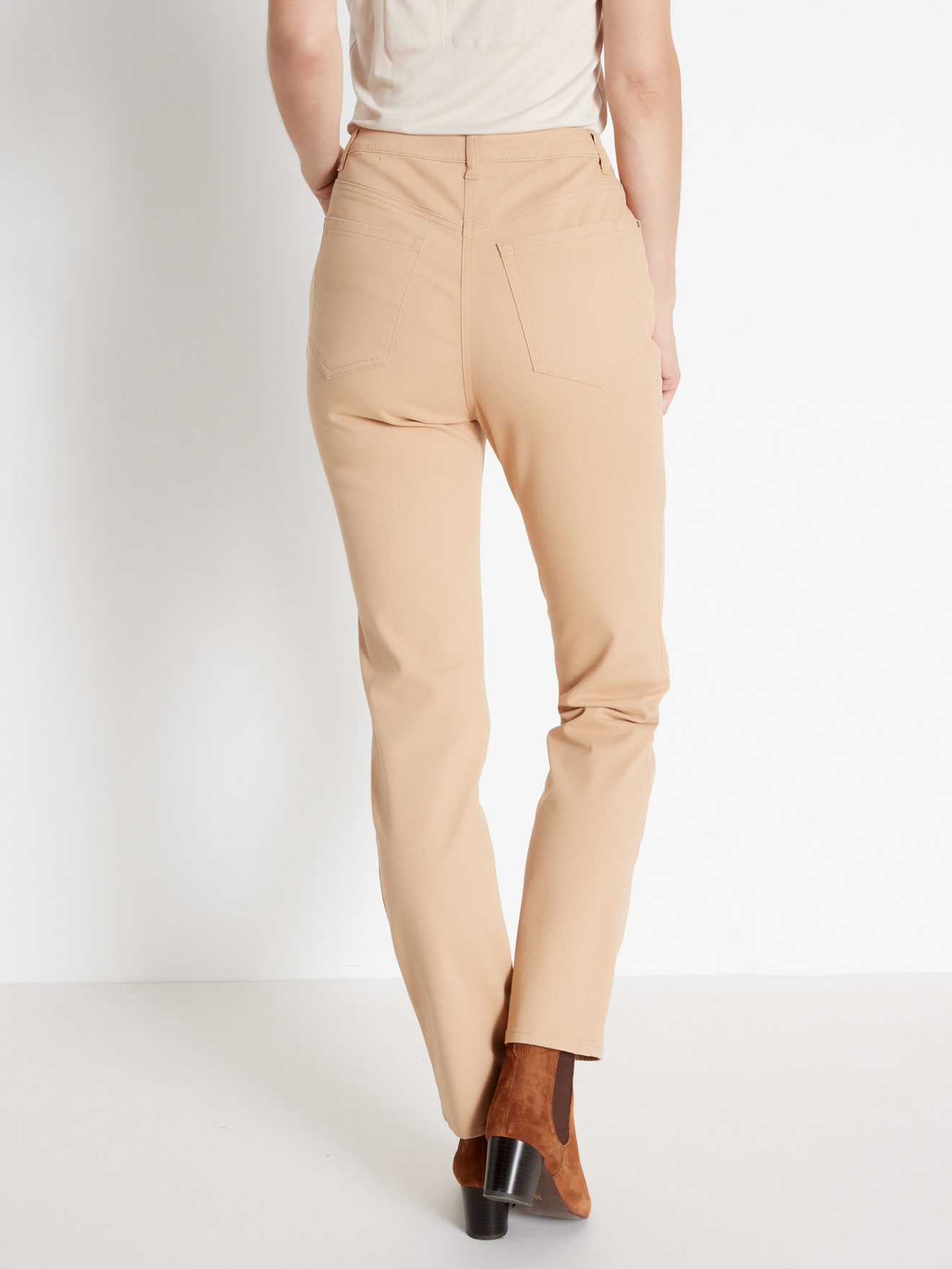 Pantalon 5 poches, spécial ventre rond