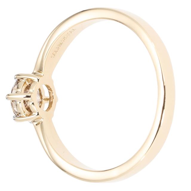 Brillant-Ring, champagner, 0,50 ct., Gold 585