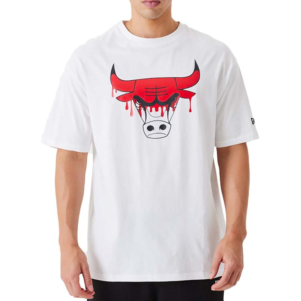 New Era T-shirt Blanc/Rouge Homme New Era Chibul