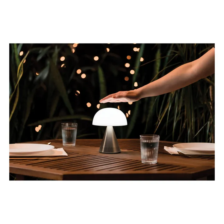 Lexon Lampe à poser Mina audio | Aluminium