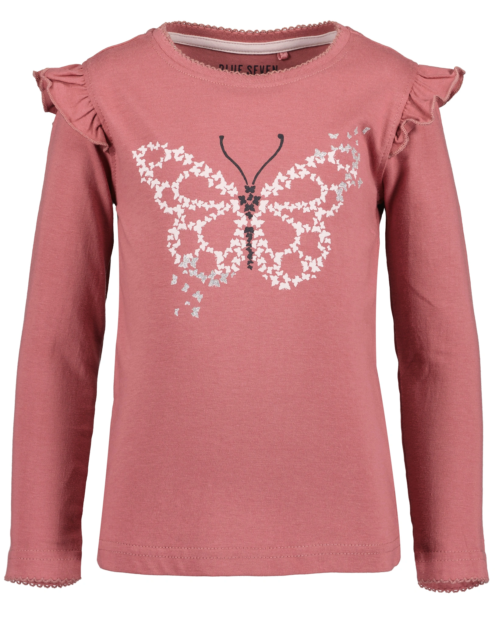 Langarmshirt SCHMETTERLING in aubergine