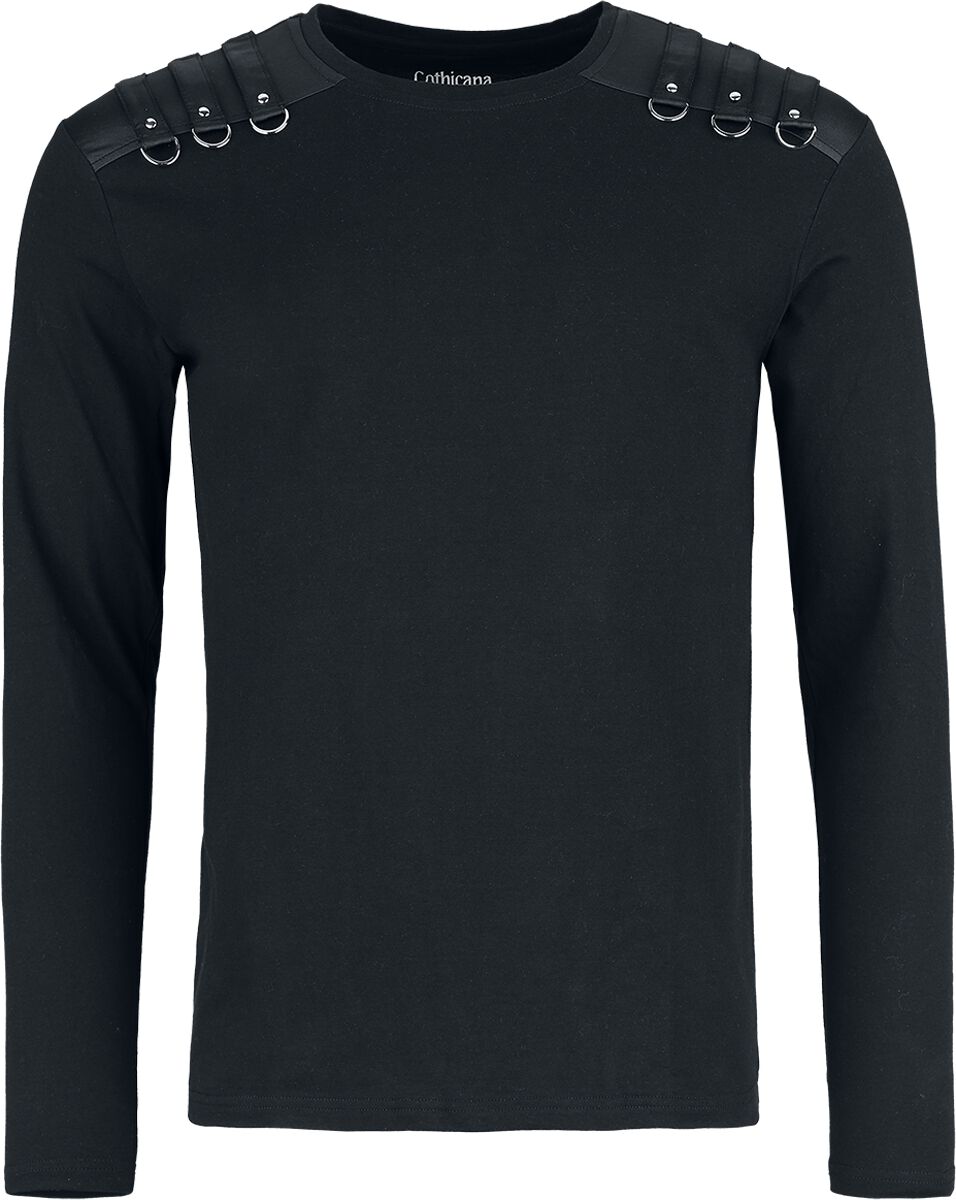Haut Manches Longues avec Sangles | Gothicana by EMP T-shirt manches longues