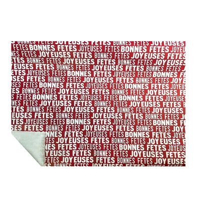Logistipack - Papier cadeau - 70 cm x 50 m - 70 g/m² - joyeuses fêtes