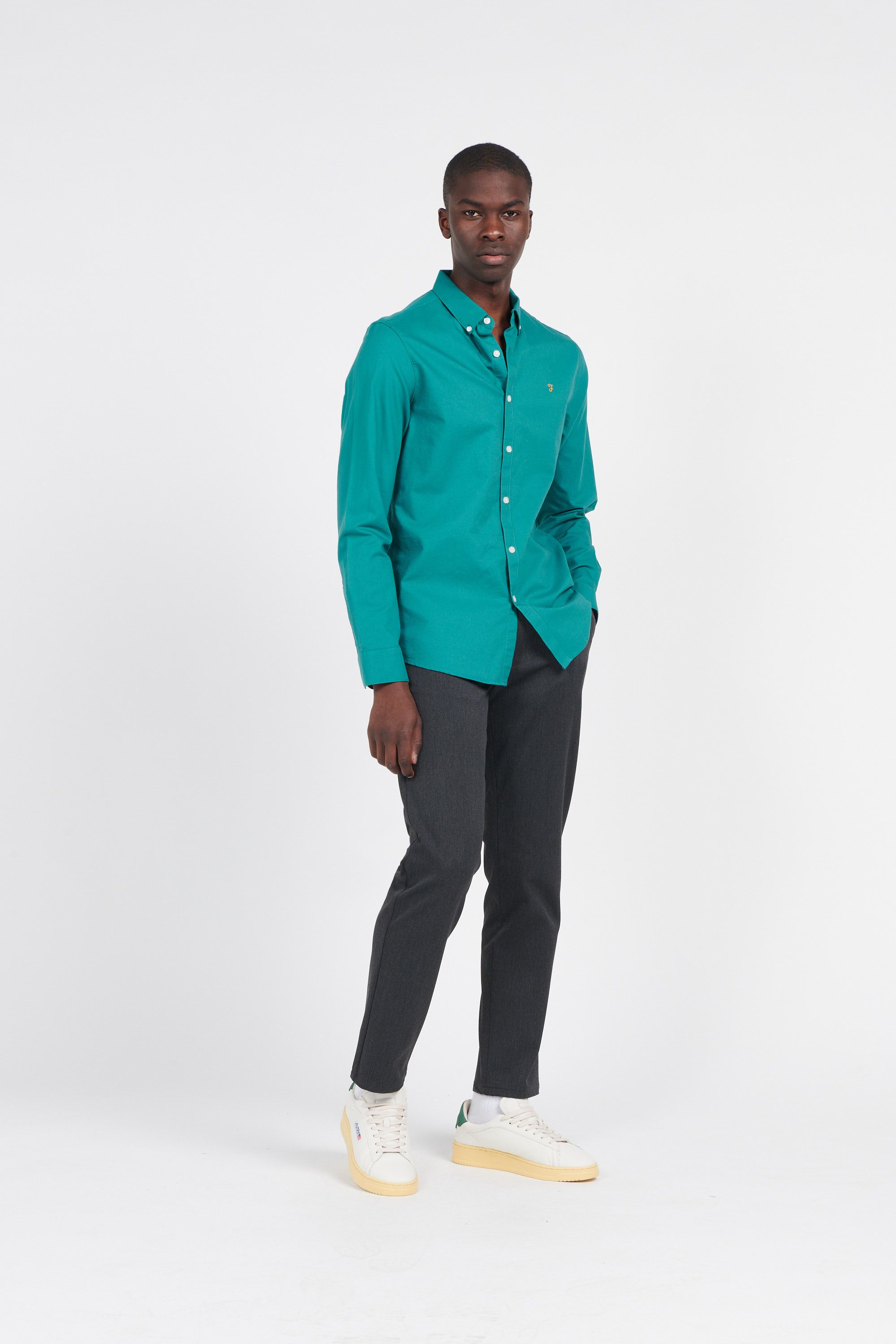 FARAH Chemise BREWER Vert