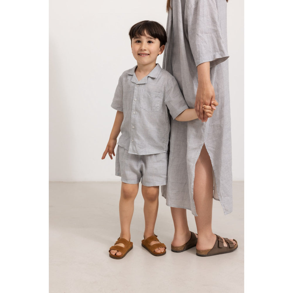 Køb MarMar Linen Mini Check Tage Skjorte