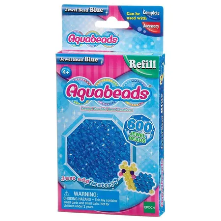 Aquabeads Blaue Glitzerperlen, 600 Stück