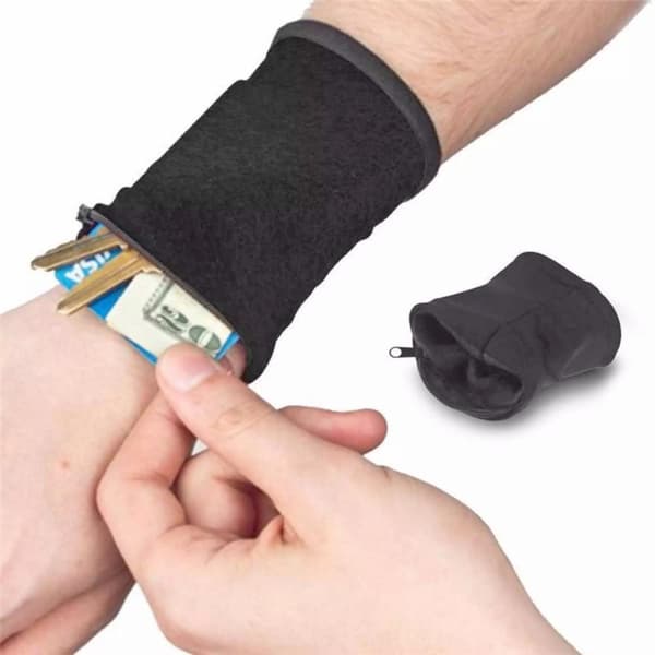 Sportsarmbånd med Lomme / Armbånd for Mobil, nøkler, penger m.m.