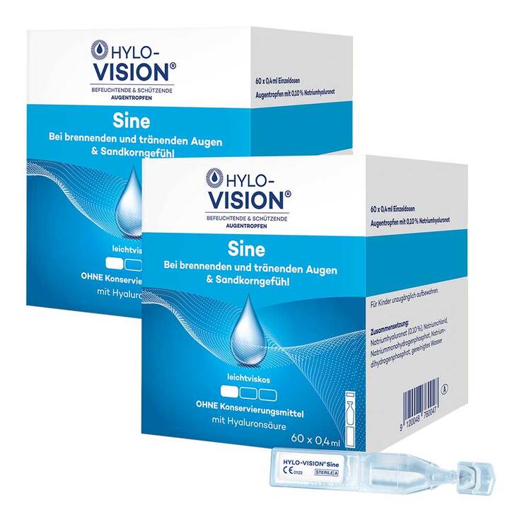 Hylo-VISION® Sine Einzeldosispipetten , 2x24 ml