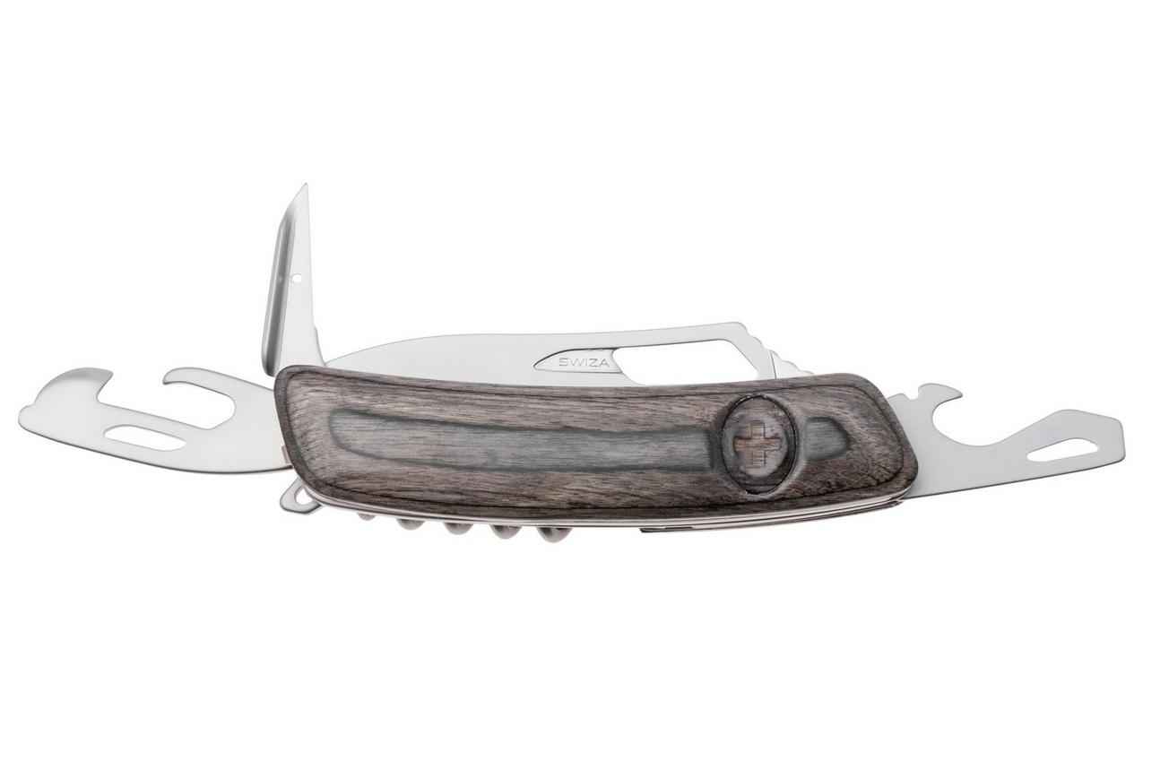 Swiza SH03 R AM, KSH.0036.6510, Laminate Black, Zwitsers zakmes, 6 tools
