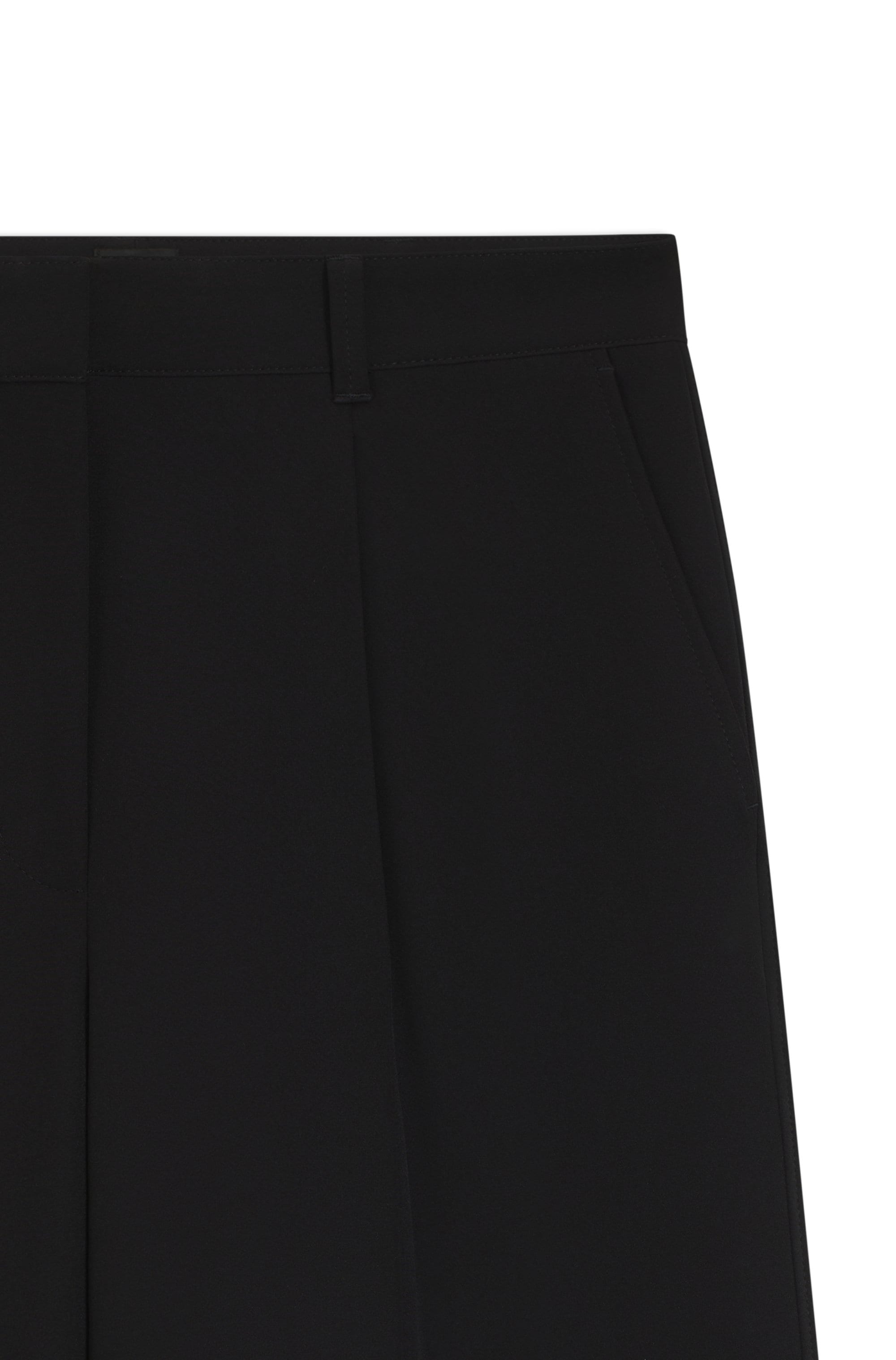 BOSS ORANGE Anzughose »Tiwi Premium Damenmode«  Wide Leg mit Bügelfalte