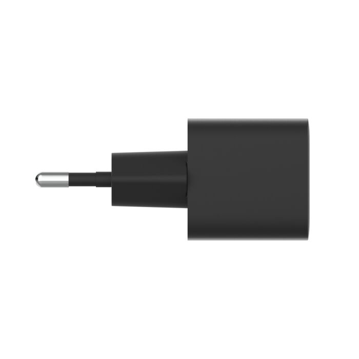 (25W) BoostCharge USB C Ladegerät Netzteil Power Delivery 3.1 mit Einklappbaren Kontaktstiften Recycled (WCA012kqBK) - Schwarz