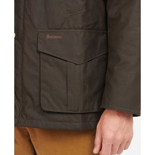 Barbour Hereford Wax Jakke, Olive, XL