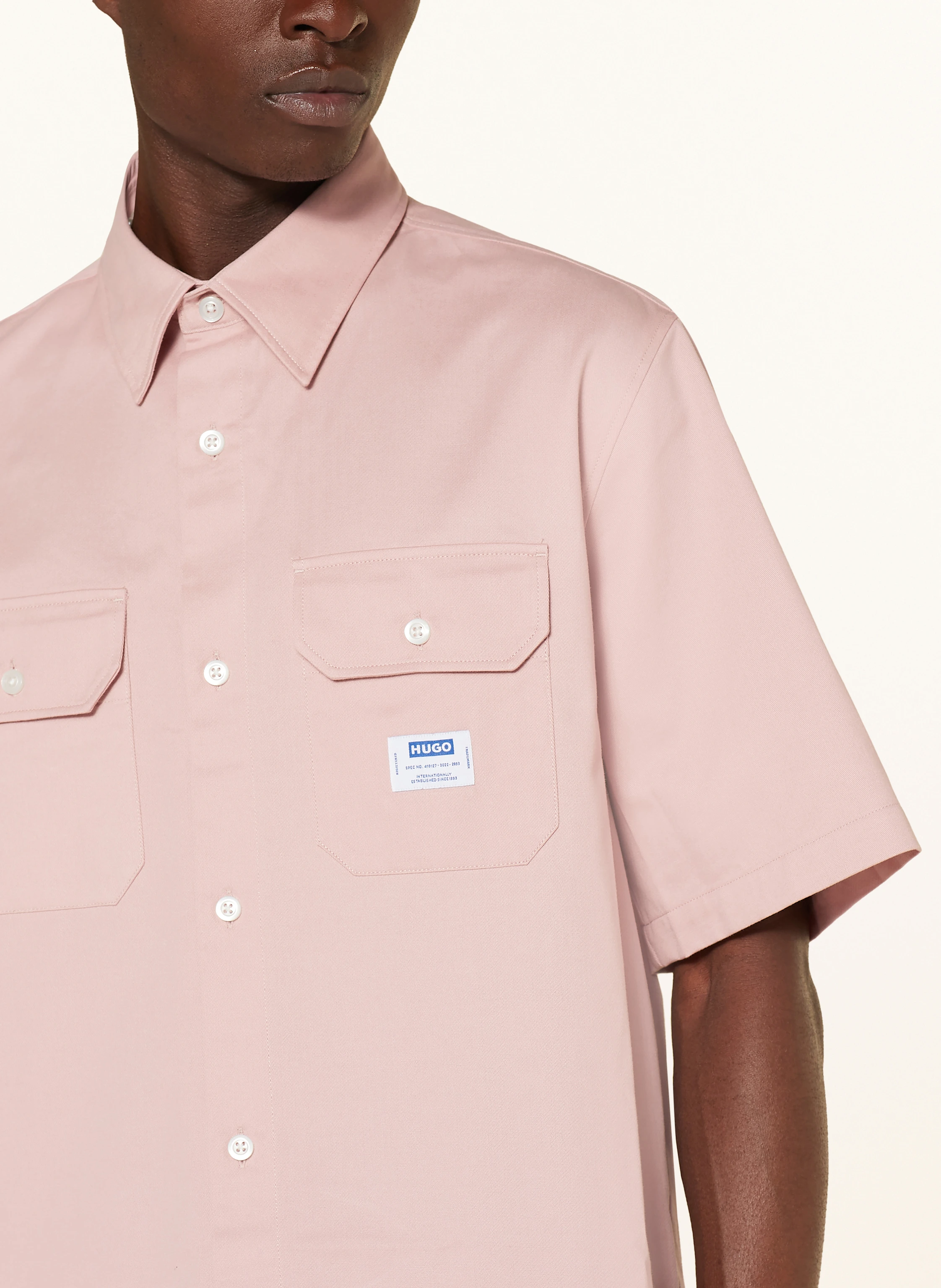 HUGO BLUE Kurzarm-Hemd EKYNO Comfort Fit