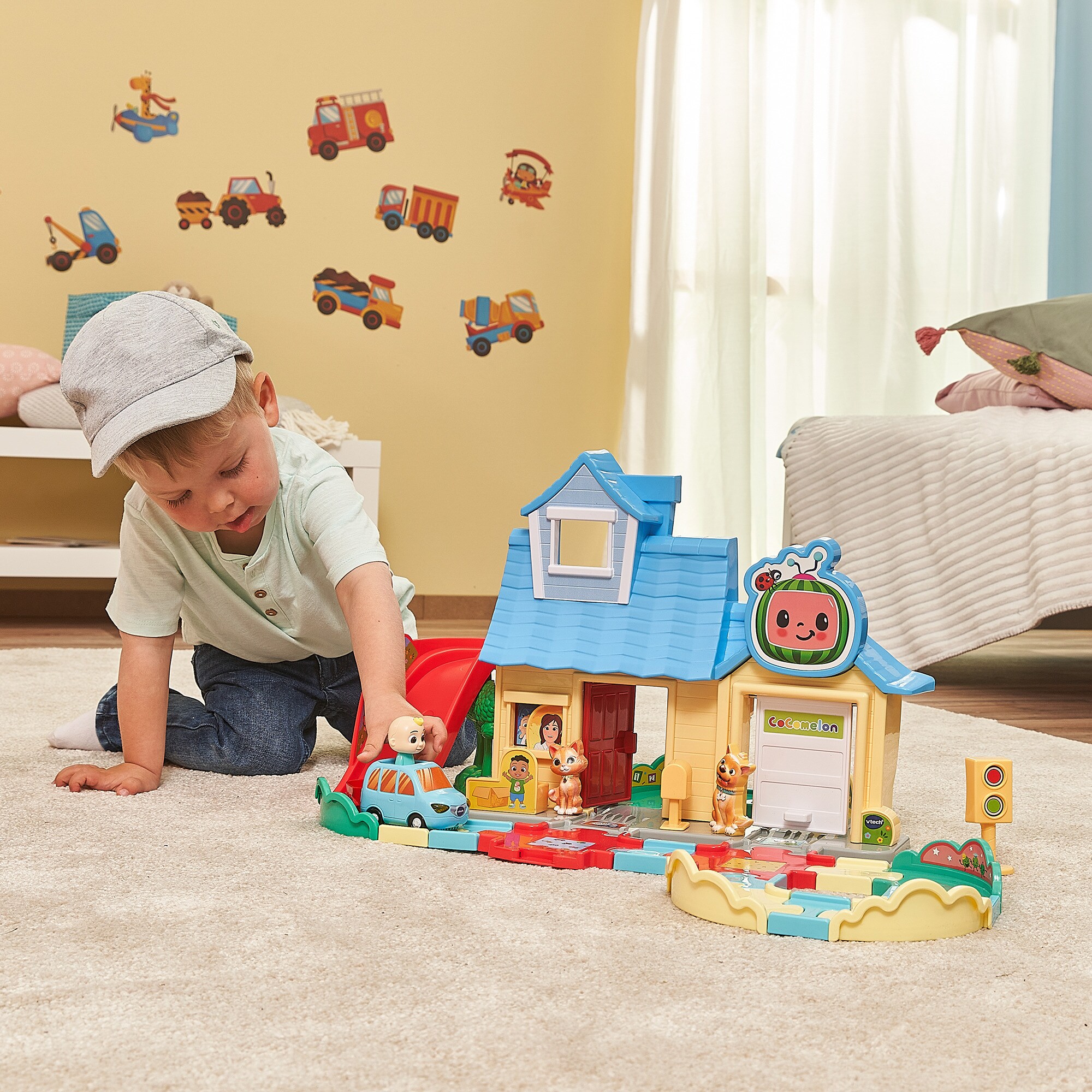 Vtech Spielgebäude Tut Tut Baby Flitzer - CoComelon JJs Spielhaus Schienenset