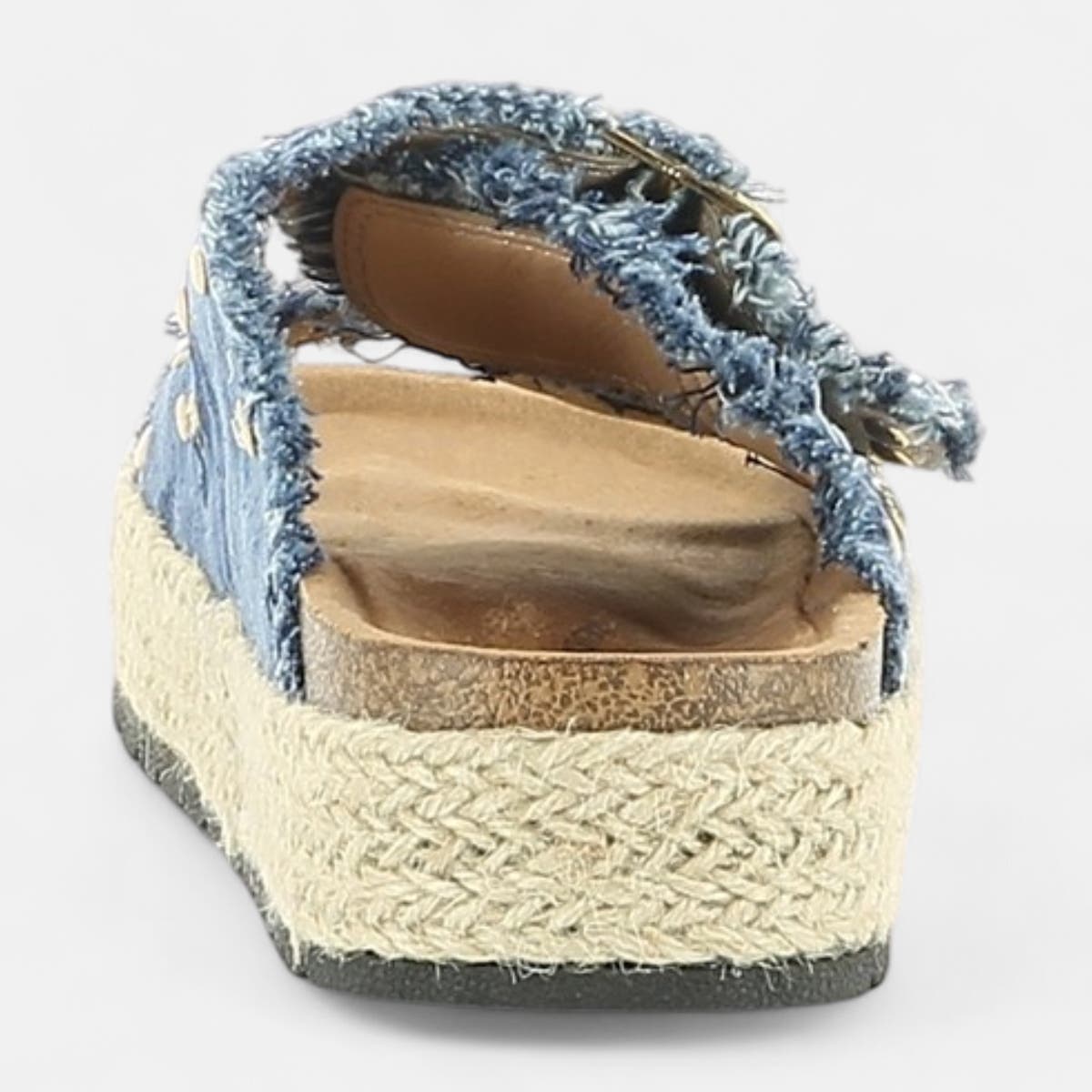 Mules semelle liège Femme jeans