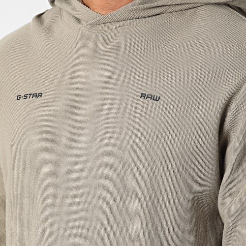 Sweat Capuche Logo Tape Center Back D22394-D250 Beige