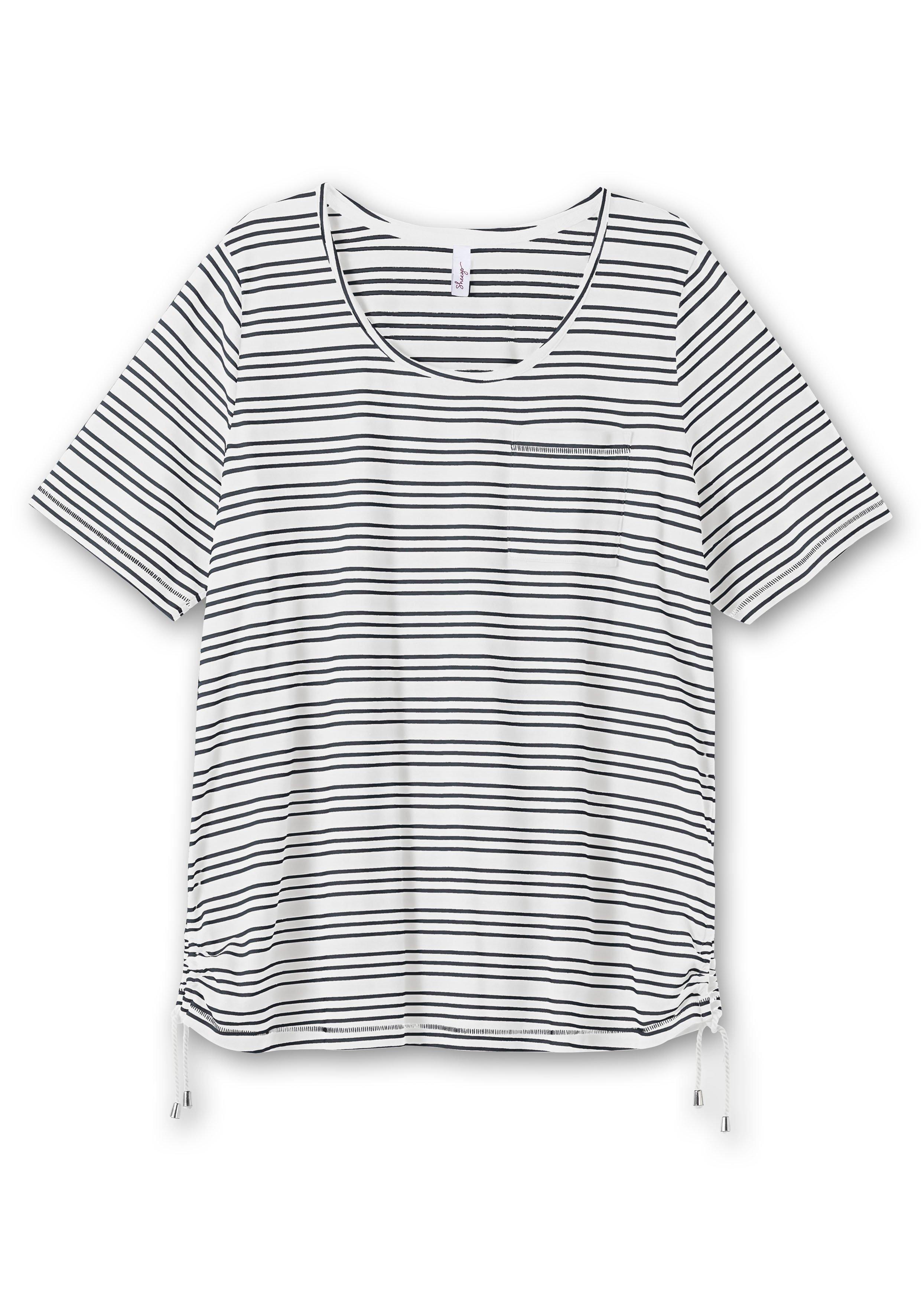 Ringelshirt mit Tunnelzug in der Seitennaht