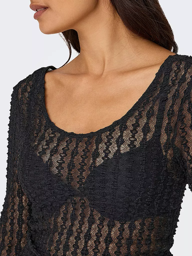 ONLY Langarmshirt ONLTWINKY schwarz