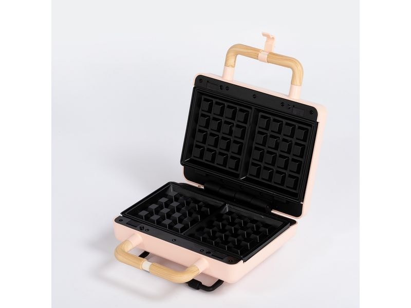 Create Waffeleisen Stone 3 in 1 Studio Pastelrosa Waffel- und Sandwichmaker