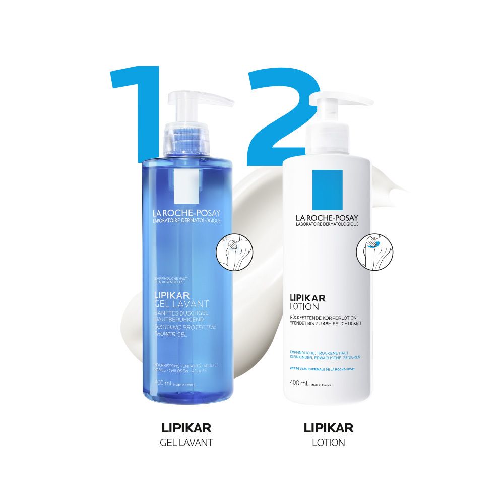 La Roche Posay Lipikar Lotion + La Roche Posay Lipikar Huil Lavant 100ml GRATIS
