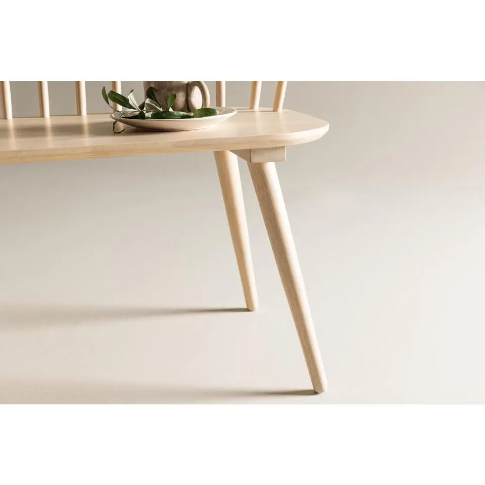 Svea - Rahimi eetkamerbank - 120 cm - naturel