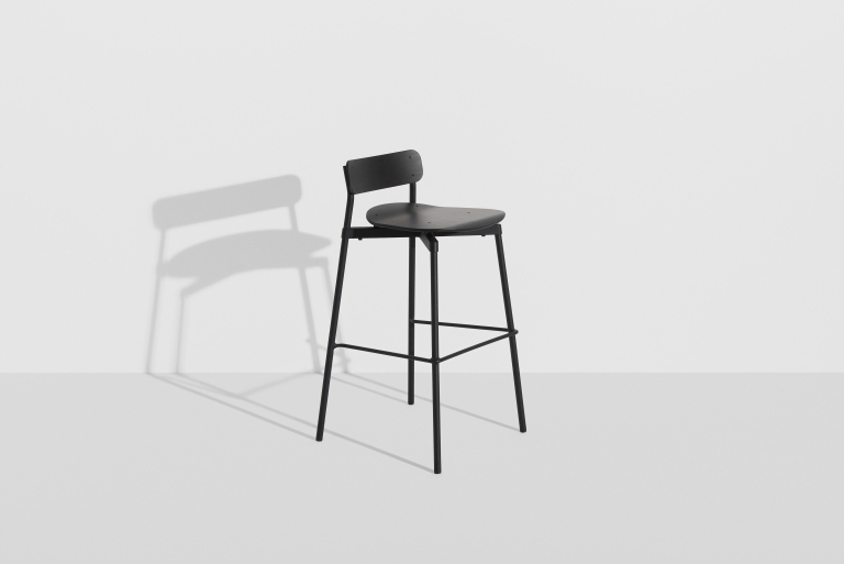 Petite Friture Fromme Wood barkruk H75 Black
