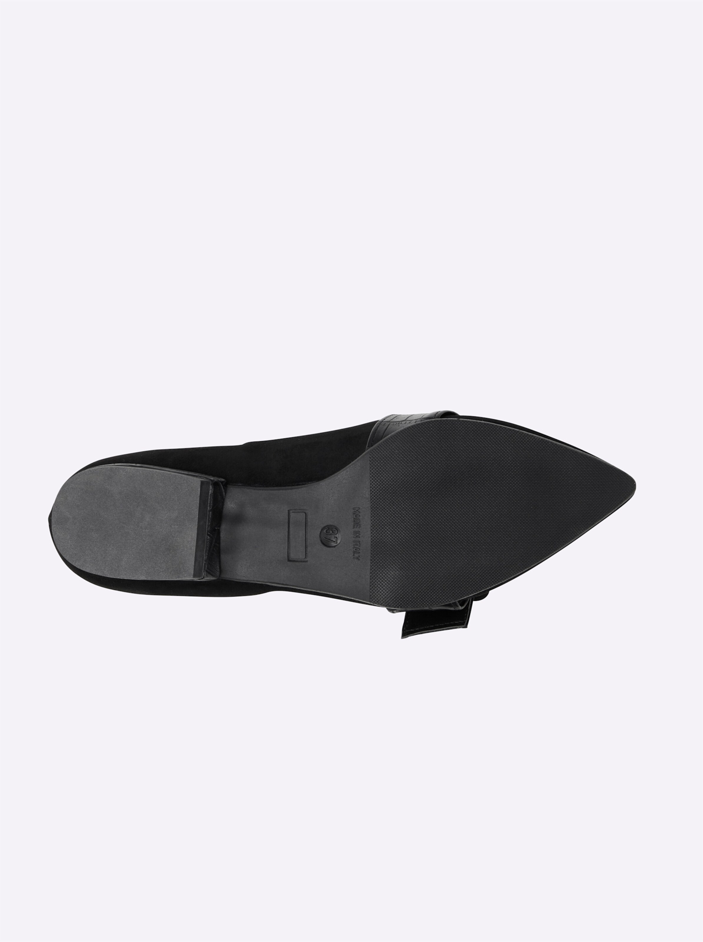 heine Slipper in schwarz