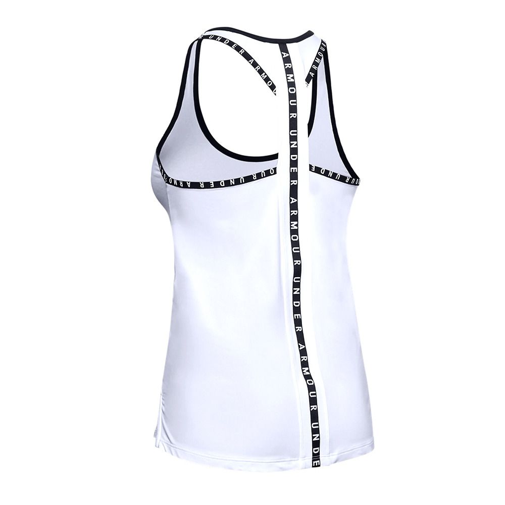 Under Armour KNOCKOUT - Débardeur Femme white/white/black