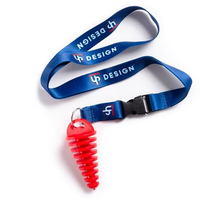 Bouchon d'échappement UP Design (15 x 38mm) avec sangle Universel - Orange