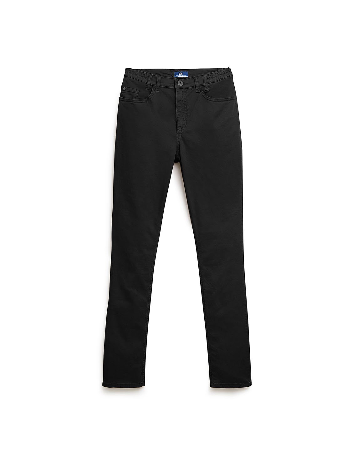 Pantalon Femme Ceinture Elastiquée Coton Biologique Noir