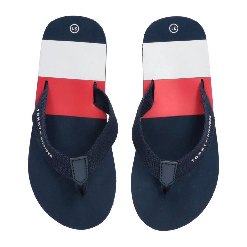 Tommy Hilfiger teenslippers donkerblauw